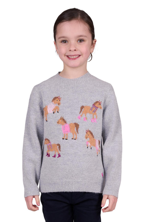 Girl’s Ava Merino Knit Jumper
