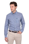 Men’s Gregory Stripe 1-Pocket Long Sleeve Shirt by Thomas Cook