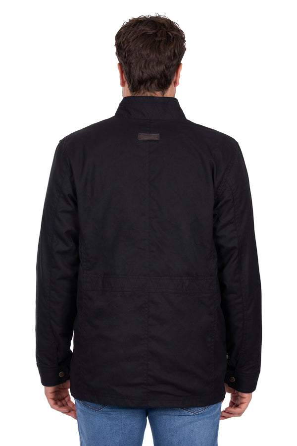Men’s Louis Light Weight Oilskin Jacket in Black