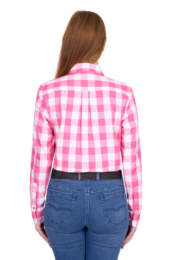 Thomas Cook Women’s Tamara Long Sleeve Shirt in Pink/White