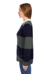 Thomas Cook Women’s Amelia Stripe Knit Jumper in Green/Navy