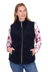 Thomas Cook Women’s Astrid Reversible Vest in Tan/Navy