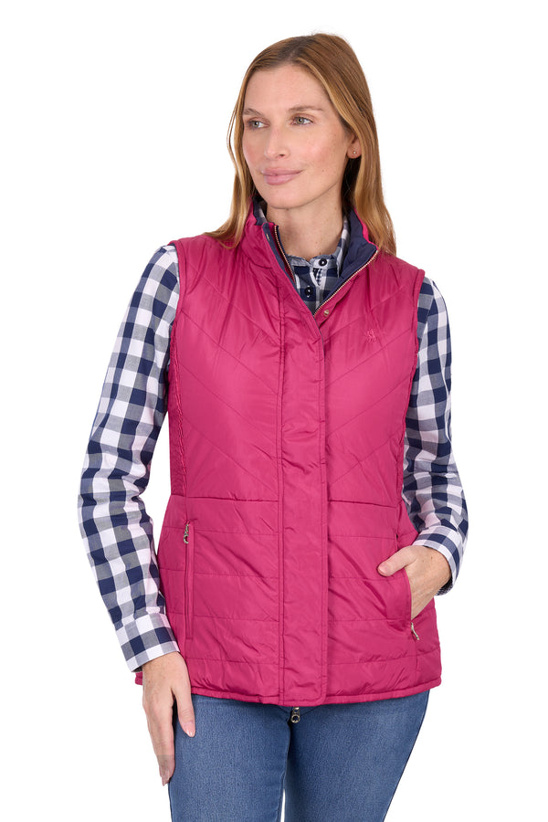 Thomas Cook Women’s Mayfield Reversible Vest in Hot Pink/Navy