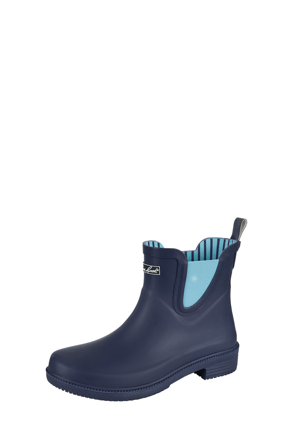 Ladies Thomas Cook Wynyard Jersey Gumboot in Navy/Pale Blue