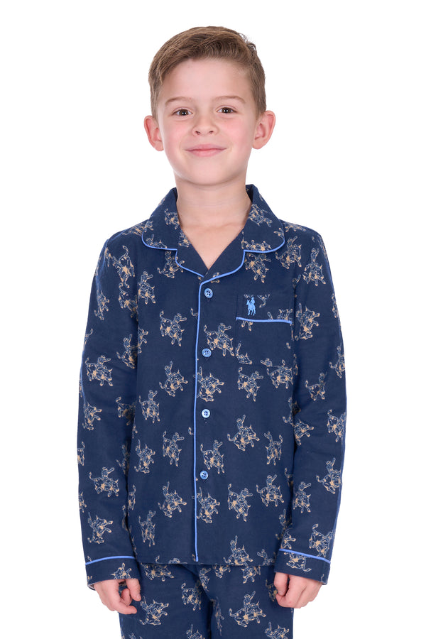 Boy's Thomas Cook Ezra Long Sleeve Pjamas in Navy