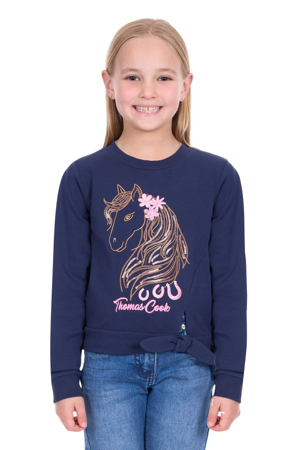 Thomas Cook Girl's Mia Crew Jumper in Navy