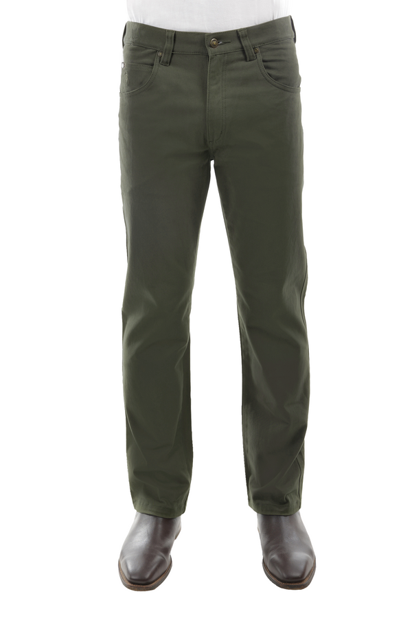 Thomas Cook Men's Stretch Moleskin Jean in Olive