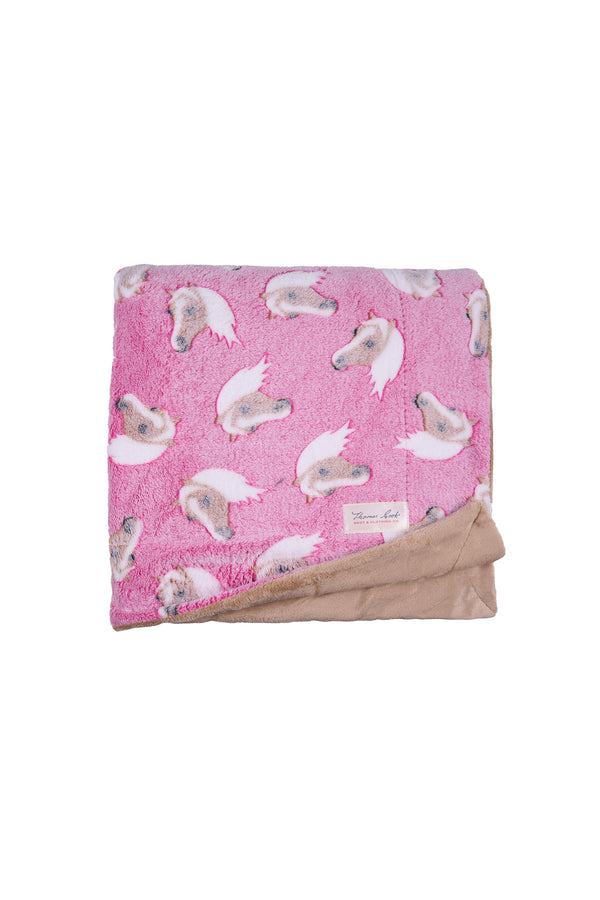 Thomas Cook Horse Snuggle Rug in Pink