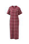 Ladies Charlotte Midi Terry Dress in Burgundy