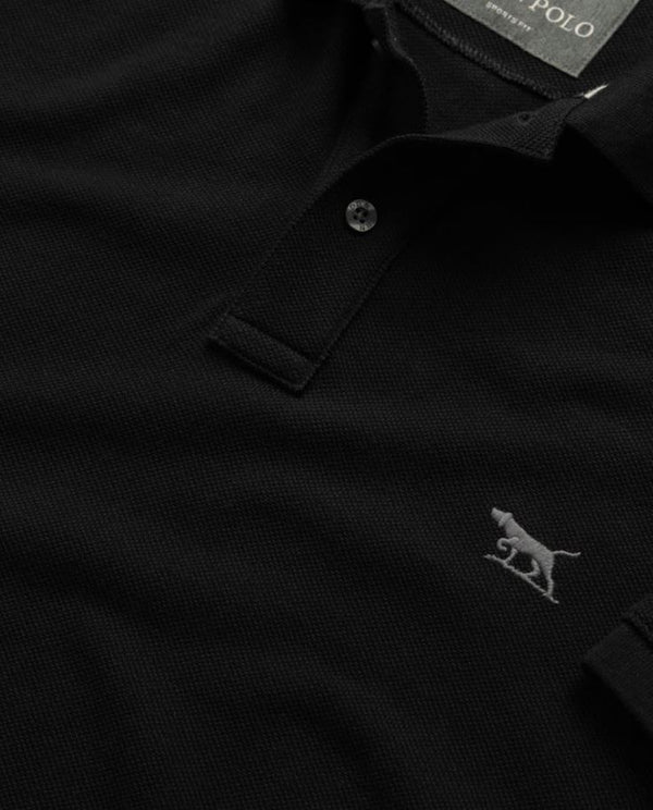 The Gunn Sports Fit Polo in Onyx