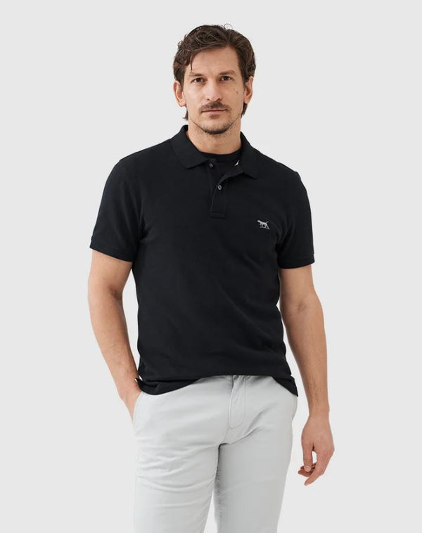 The Gunn Sports Fit Polo in Onyx