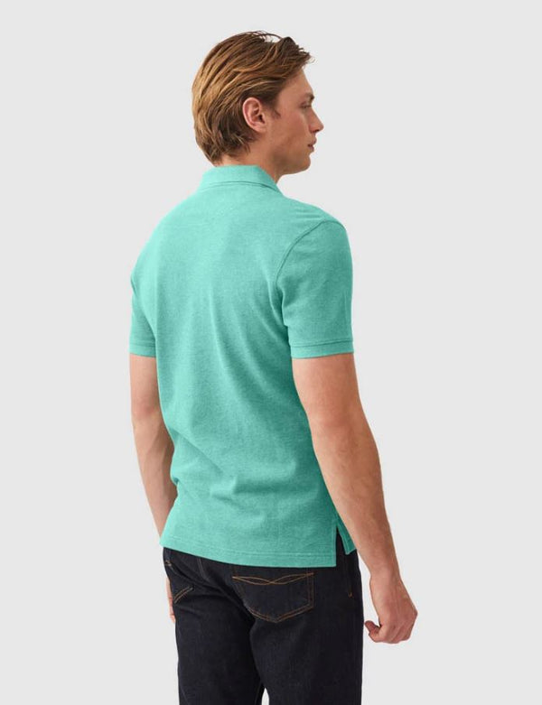 The Gunn Sports Fit Polo in Turquoise