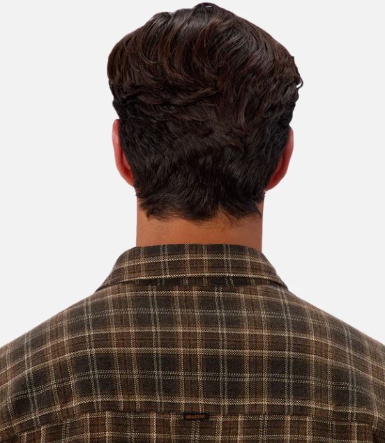 Men's Long Sleeve Shirt in Char/Maple