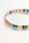 Zafino - Tile Bracelet in Aqua Pink