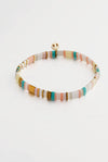 Zafino - Tile Bracelet in Aqua Pink