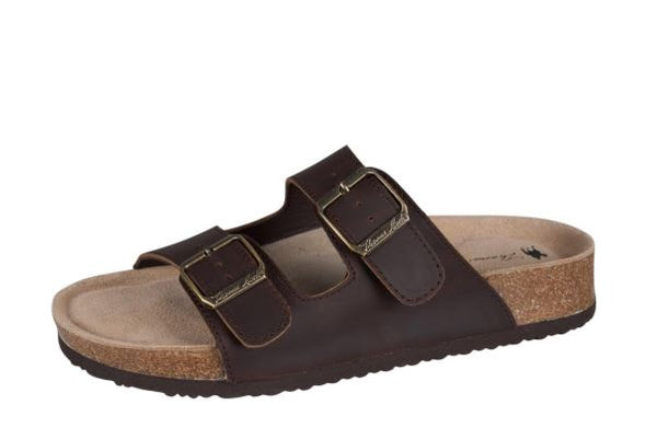 Women’s Trinity Buckle Sandal in Oiled Crazy Horse