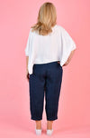 Ladies Linen Valantina Pant in Navy