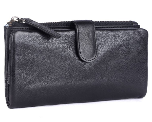 Rugged Hide – Women's Veronica Wallet in Black