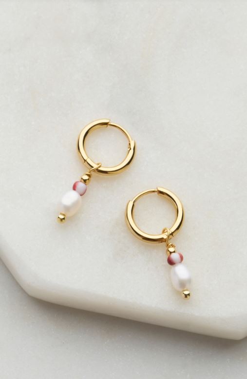 Zafino Vivian Drop Earrings in Berry Gold