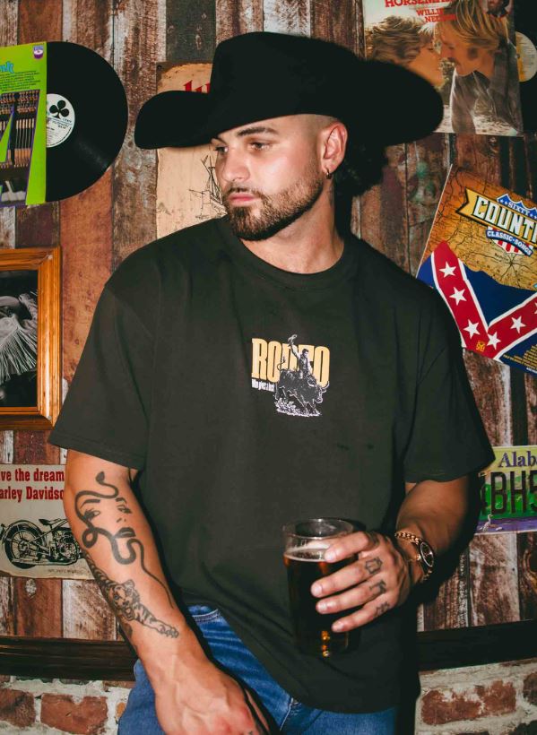 Who Gives A Buck Men's Box Fit T-Shirt in Black