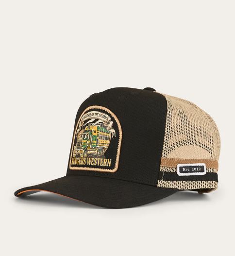 Men's Workhorse Deep Fit Trucker Cap in Black