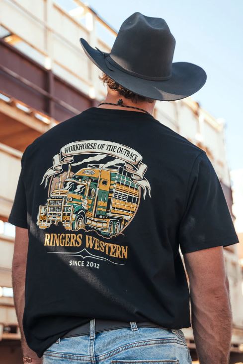 Workhorse Mens Loose Fit T-Shirt in Black