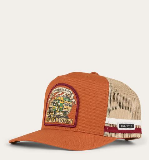 Men's Workhorse Deep Fit Trucker Cap in Rust