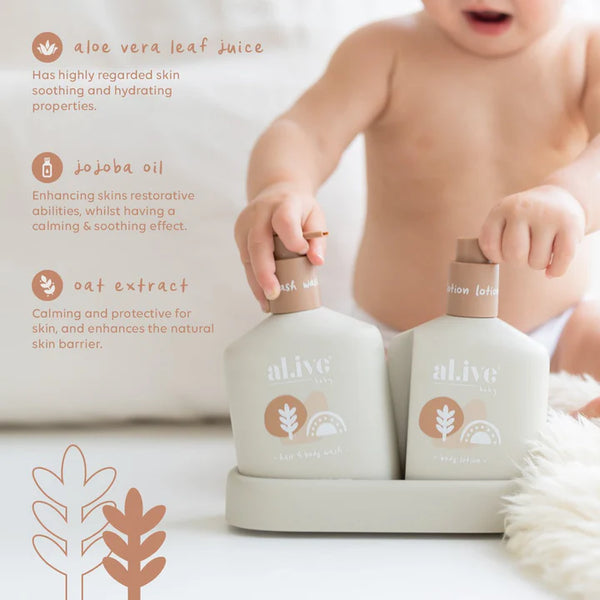 al.ive - Baby hair & body duo - with Calming Oatmeal Scent