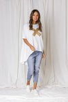 The Xavier Cross Sequin Tee - Folk Road
