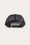 Ringers Western Signature Bull Trucker Cap in Black with Black and Pink Patch