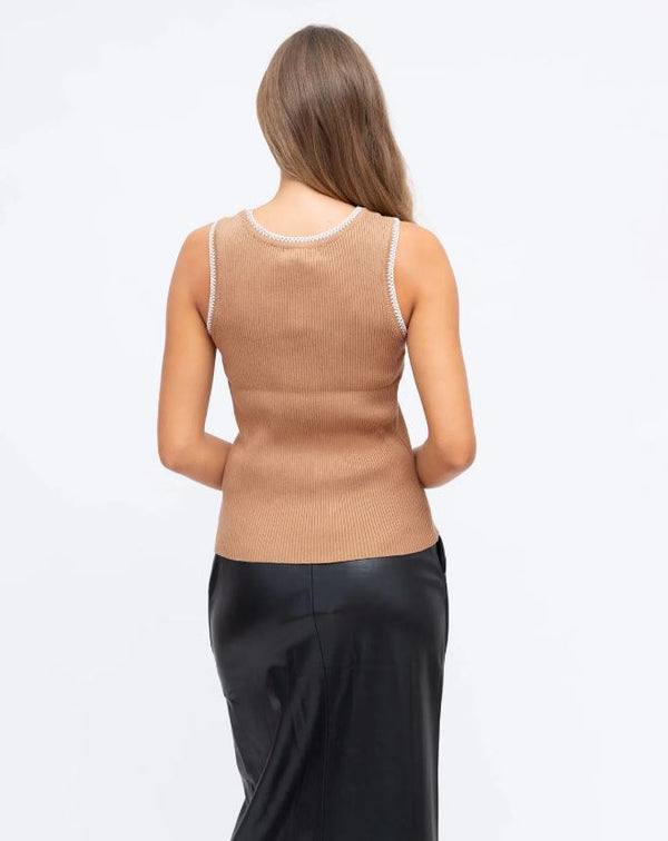 Whip Stitch Detail Tank Top