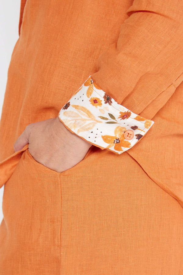 The Outback Linen Shirt in Rust