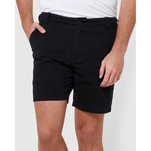 SHORT OLIVER WORK&nbsp; These casual mens shorts are an easy to style classic. Cut from a mid-weight cotton twill, they are durable without being constrictive. The waistband has an internal draw cord to help achieve a perfect fit. Details include workwear inspired pockets and tonal embroidering on back waistband. Finished with a heavy wash for a softer feel. Keep it casual with a tee or add our Mary Grace Resort Shirt for a chilled but put-together look, Available at My Harley and Rose 