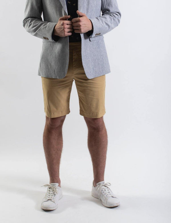 James Harper Chino Shorts in camel, From Harley and Rose