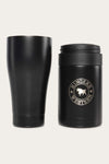 The Ringers Western 2 in 1 Drink Cooler is the perfect drink bottle for a getaway trip or a day in the yard. With its double-walled vacuum insulation, you'll be sure to keep your drink cool and refreshing all day long. Available at My Harley and Rose
