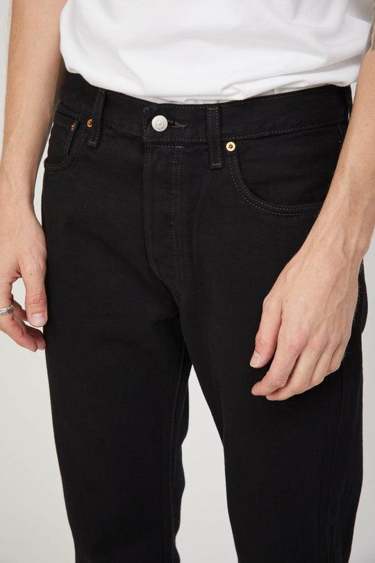 Levi's 501 Original, the original cut that wont go out of style, elevate your jean collection with the 501 black jean. Available at Harley and Rose