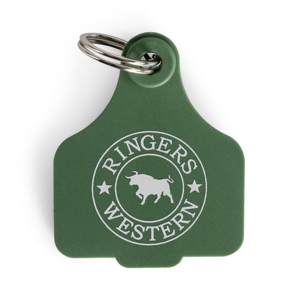 Cattle Tags - Cactus Green Ringers Western's most coveted small accessory. Our cattle tags are a nod to our true Ringers mob. The best accessories for your set of keys or your hat. Available at My Harley and Rose