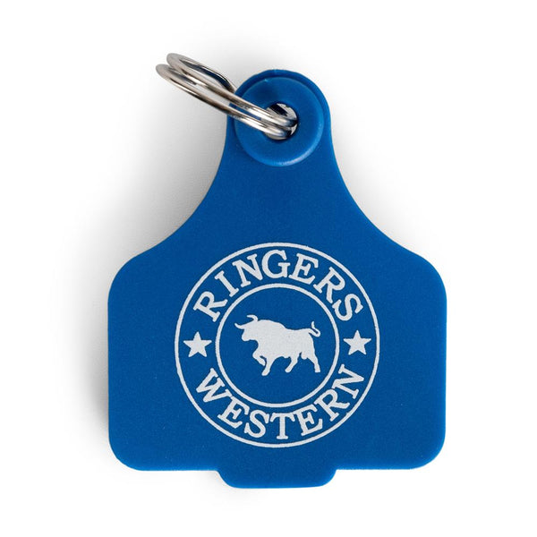 Cattle Tags - Royal Blue Ringers Western's most coveted small accessory. Our cattle tags are a nod to our true Ringers mob. The best accessories for your set of keys or your hat. Available at My Harley and Rose