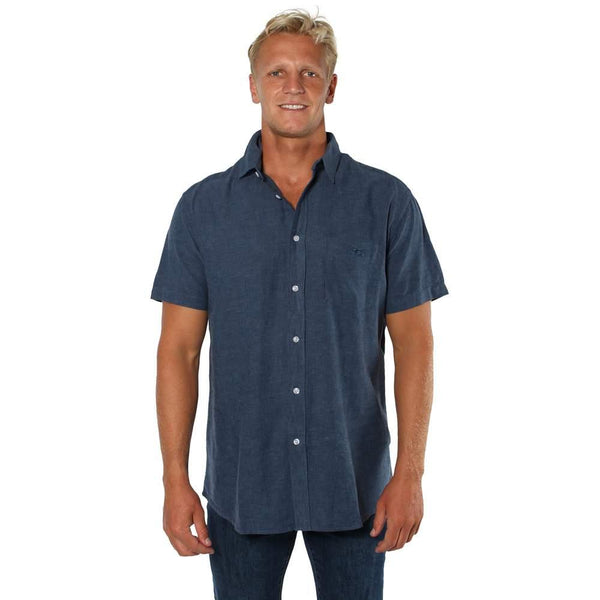 Dawson Men's Relaxed Short Sleeve Linen Dress Shirt by Ringers Western, available at My Harley and Rose