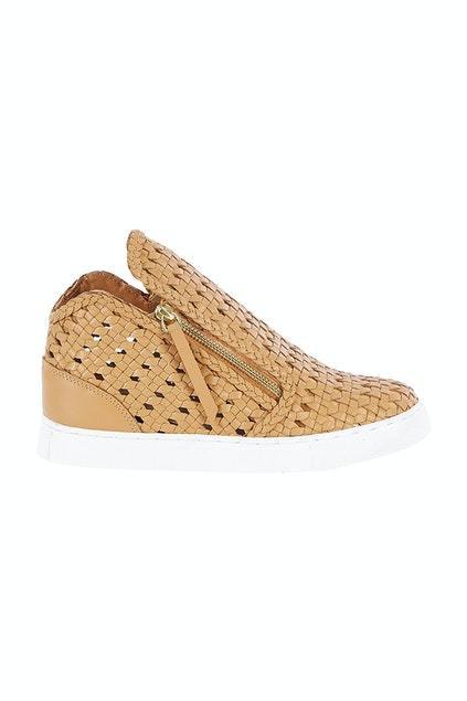 Human Woven Sneaker, Tan Sneaker Harley and Rose