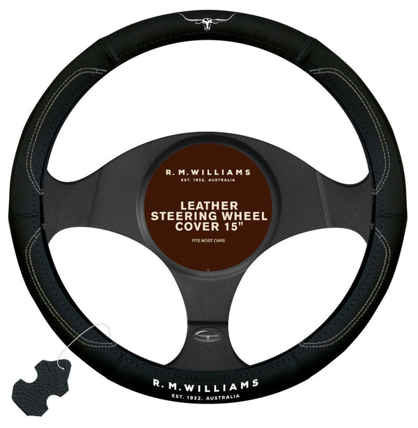 RM Williams - Steering Wheel Cover 15 inch - Folk Road