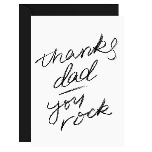 Galina Dixon - Greeting Cards "Thanks Dad You Rock" - Folk Road