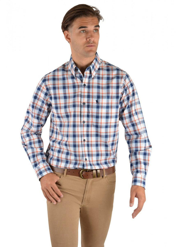 Thomas Cook - Men's Albert Check 1 Pocket Long Sleeve Shirt - Folk Road