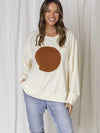 Beckham Embroided Circle Sweat, available at Harley and Rose