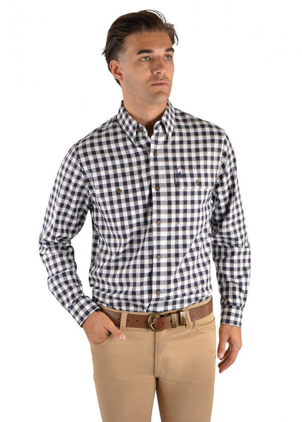 Thomas Cook - Men's Oakleigh Check 2 Pocket Long Sleeve Shirt - Folk Road
