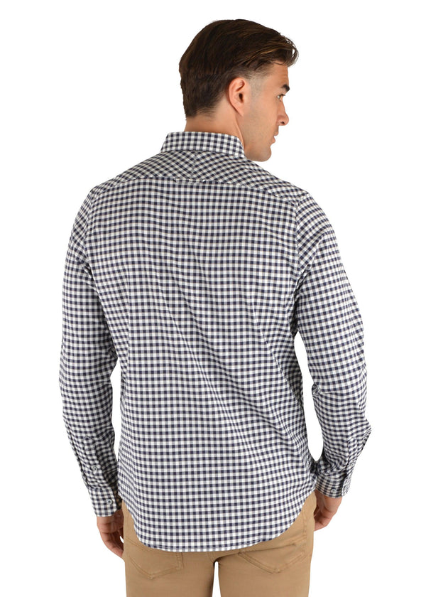 Thomas Cook - Stanley Check Tailored Long Sleeve Shirt - Folk Road