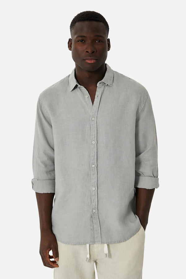 Industrie - The Tennyson Linen Long Sleeve Shirt - Folk Road