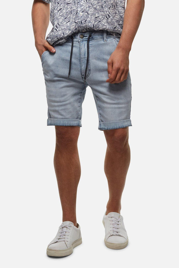 Industrie The Drifter Denim Short Sail away with the Drifter Denim Short. Where style meets comfort, these two-tone cuffed shorts make for a summer essential. Pair together with a linen shirt for a cool and classic look. Available at My Harley and Rose