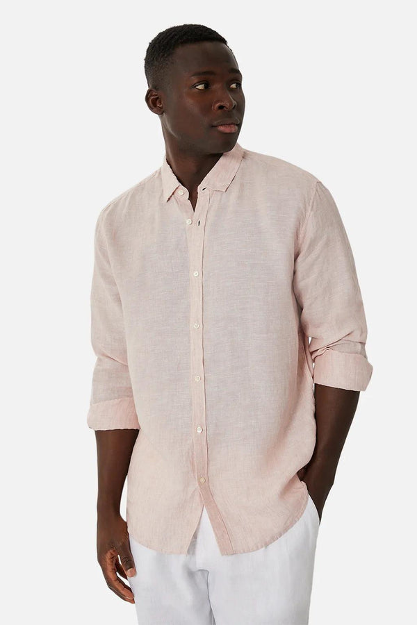 Industrie - The Tennyson Long Sleeve Linen Shirt - Folk Road