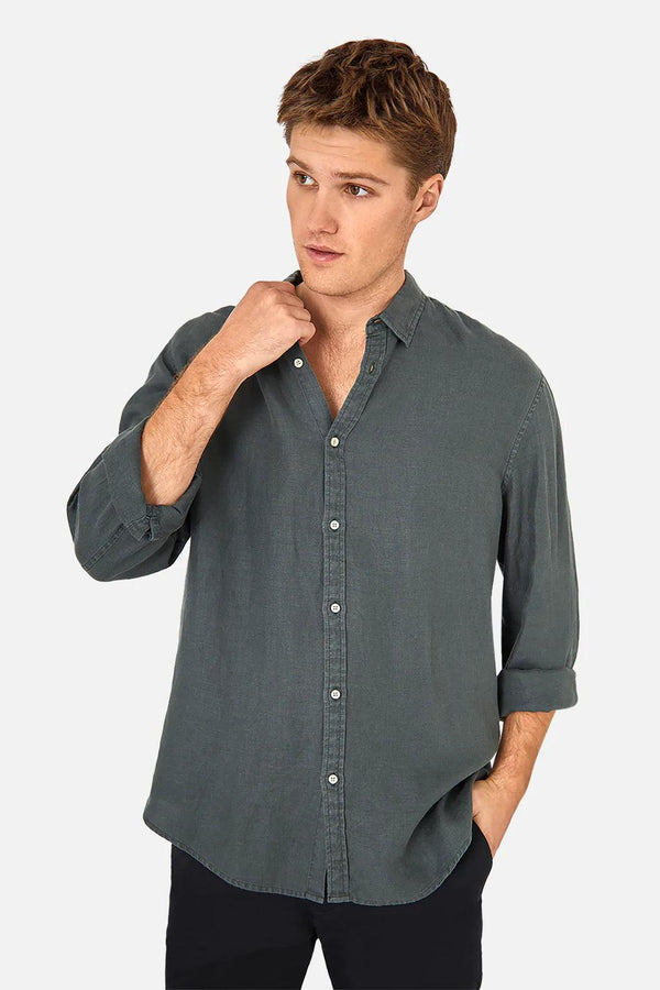 Industrie - The Trinidad Linen Long Sleeve Shirt - Folk Road